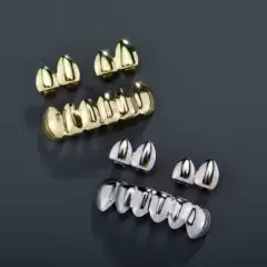 Halloween Cosplay Popular Tooth Ornaments Amazon Set Glossy Braces Trendy Men Versatile Cut Out Hip-Hop Accessories
