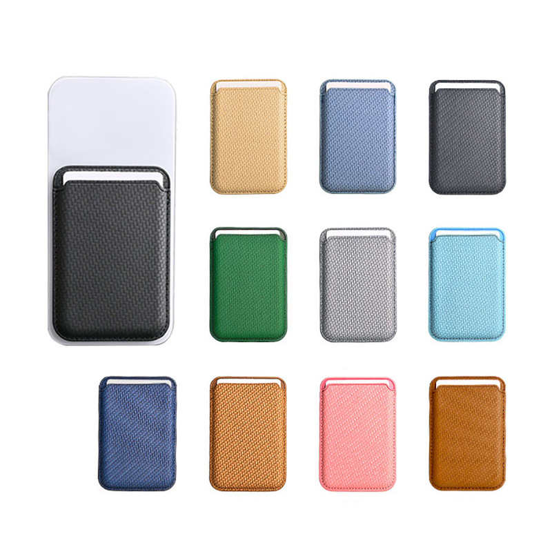 Mobile Phone Magnetic Card Holder Pu Leather Wallet with Multiple Card Slots, Dual-Row Magnetic Card Case, Urban Minimalist Style Mobile Phone Magnetic Card Holder Pu Leather Wallet with Multiple Card Slots, Dual-Row Magnetic Card Case, Urban Minimalist Style