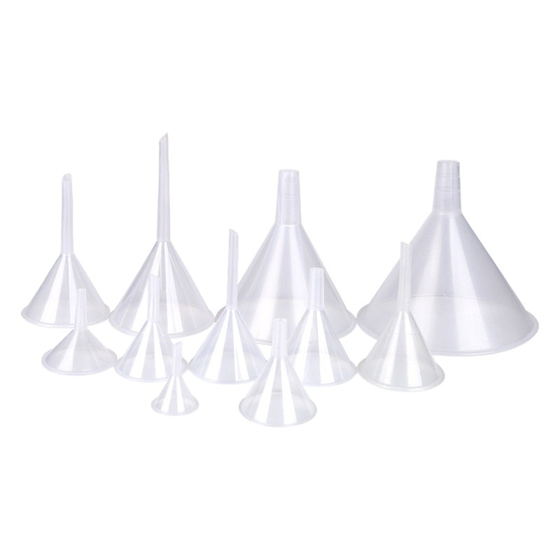 Embudo de plástico pequeño para perfume, ideal para rellenar botellas o líquidos, herramienta de envasado profesional