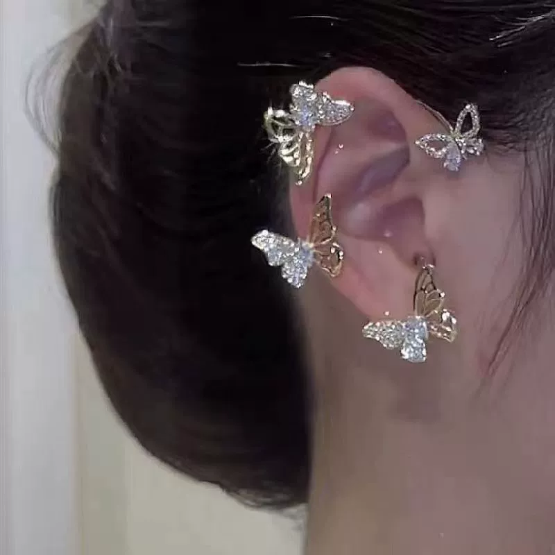 Серёжки-ушная клипса, серьги, стиль легкой роскоши, высокое качество, без пирсинга, оптом