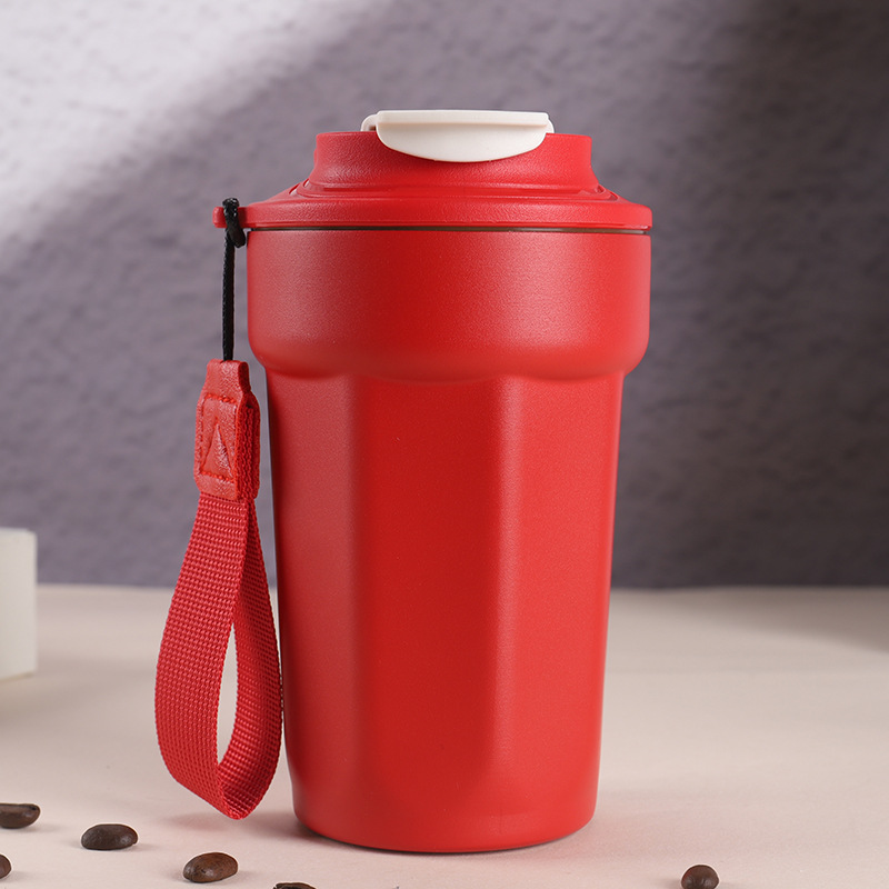 Nuevo forro sin costuras taza de café octogonal logotipo personalizado taza de regalo de publicidad 316 taza de aislamiento al vacío de acero inoxidable