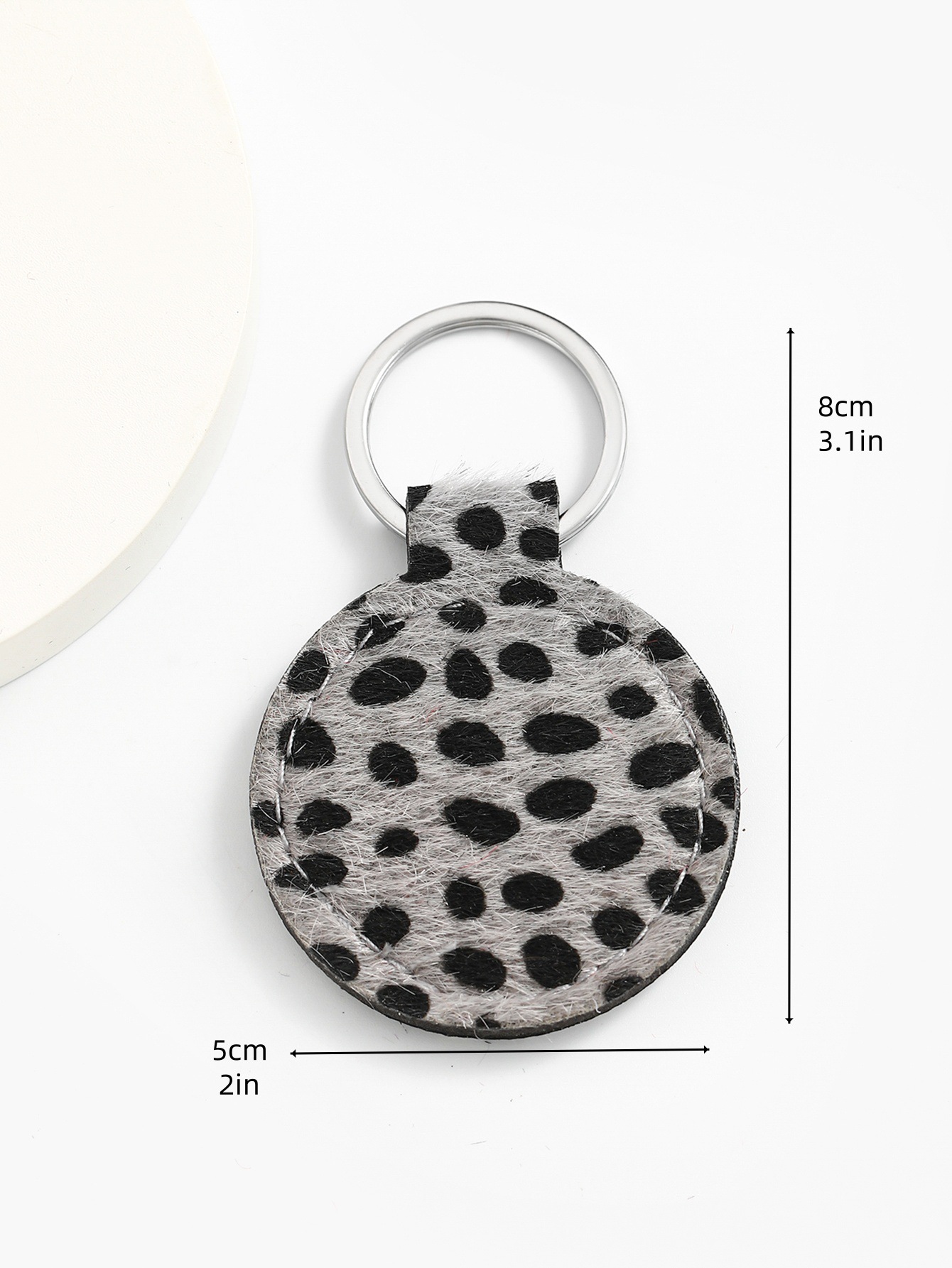 12g Weight Keychain Classification 1 Piece Quantity Daily Occasion PU Material Leopard Pattern Unisex Gender Casual Style Casual Leopard PU Unisex Keychain 2