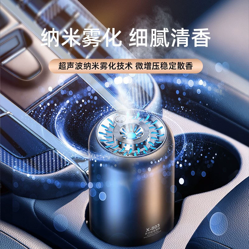 Smart aromatherapy for auto, humidifier, perfume, spray, perfumed deodorant
