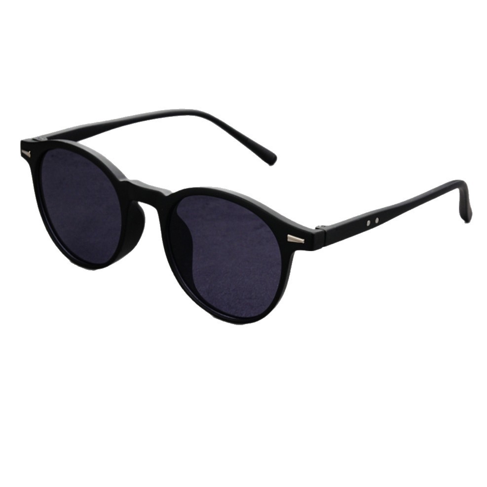 韓国版超軽量サングラス丸枠紫外線防止サングラスレトロなファッション個性日韓系丸枠近視メガネ