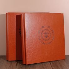 皮革相册大5寸500张插入式相册大容量高级高端皮质封面可设计图案