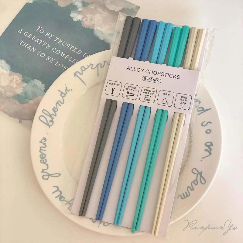 palillos una persona un pequeño libro rojo Morandi color octavo rosa corazón de la niña macarón conjunto de palillos sin pintura