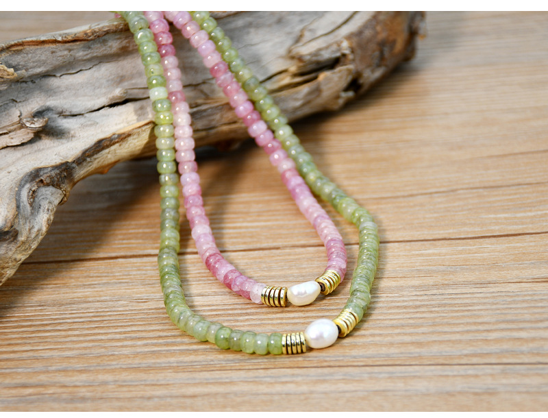 1 Piece Fashion Circle Artificial Crystal Beaded Pearl Womenu0027S Necklace