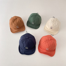 ins宝宝帽子笑脸软檐鸭舌帽春秋款薄儿童棒球帽夏天男女童遮阳帽