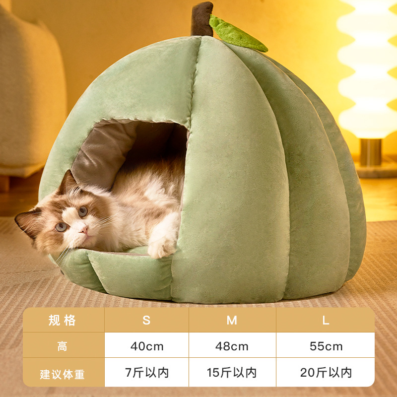 Sueño profundo en otoño e invierno, nido de calabaza grande, cálido y cerrado