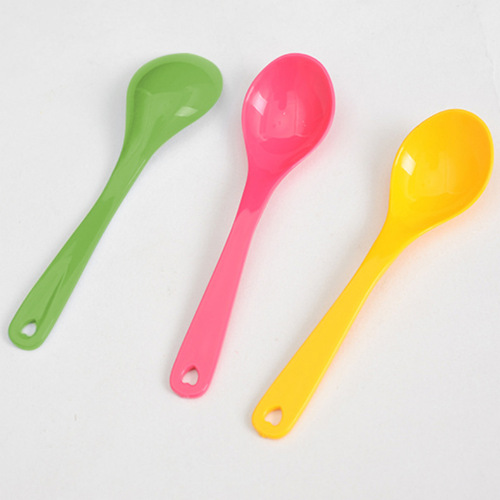 12-pack household small spoons, colorful and simple children's baby rice soup medicine spoons kitchen seasoning spoons coffee stirring spoons