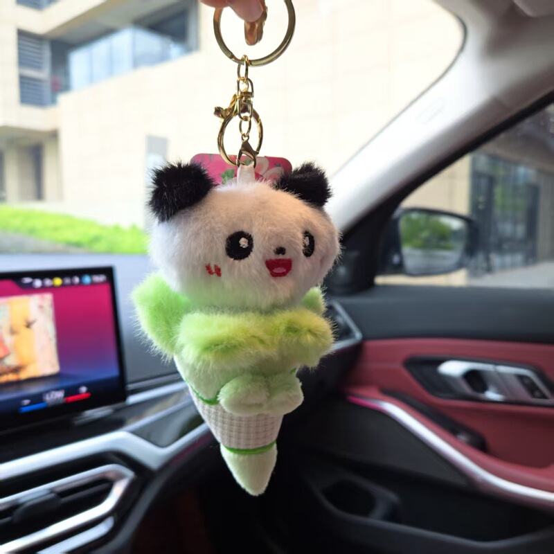 网红可爱卡皮巴拉挂件毛绒玩具公仔小熊猫包包挂饰钥匙扣娃娃玩偶|undefined