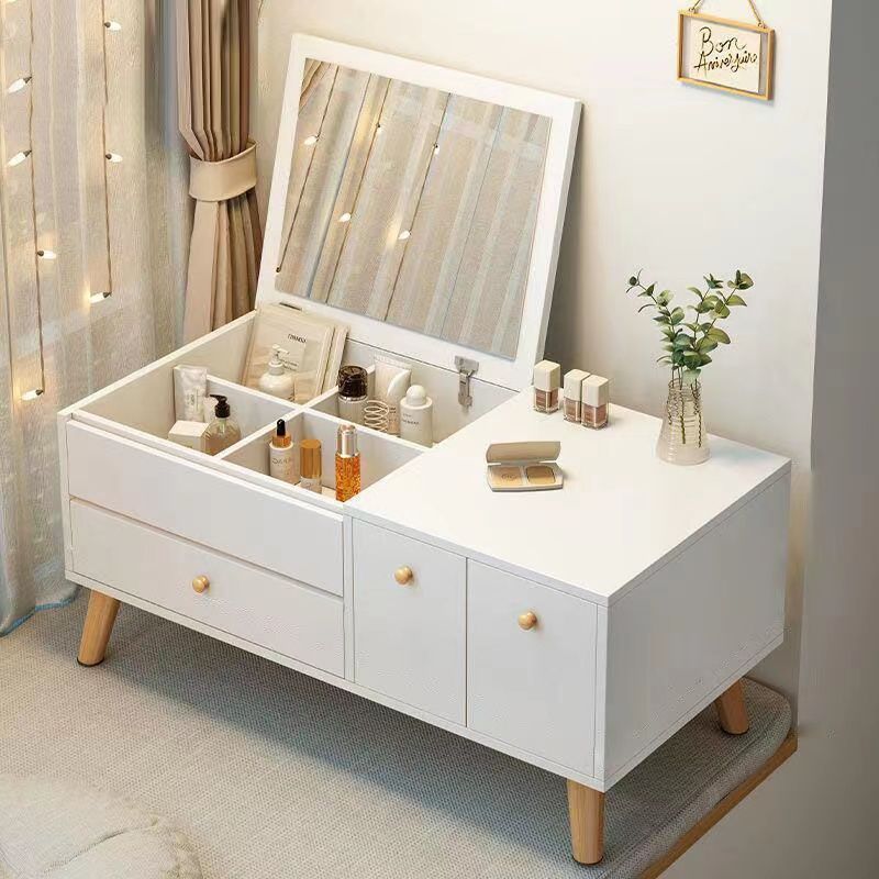 Small Apartment Dressing Table Bedside Table Small Makeup Table Bedroom Low Cabinet Cosmetic Storage Tatami Dressing Cabinet