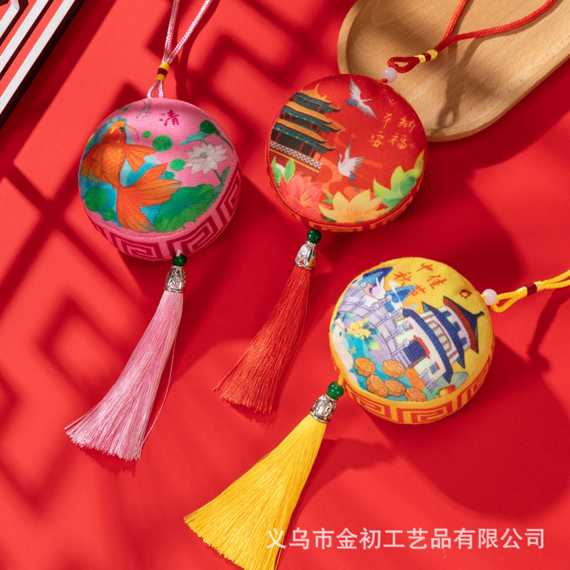 中秋节月饼香囊diy材料包手工仿真桂花香囊车挂件礼盒装饰小礼品|undefined