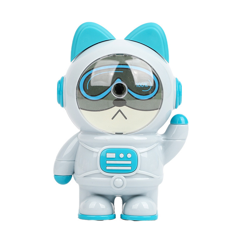7835 espacio Meow sacapuntas automático sacapuntas estudiante manivela Sacapuntas de dibujos animados sacapuntas astronauta sacapuntas