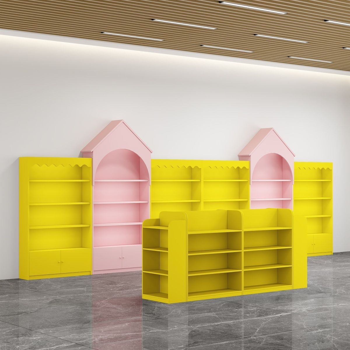 玩具宠物店 1尿不湿坊展柜母婴店货架展示架狗粮奶粉展示柜儿童手