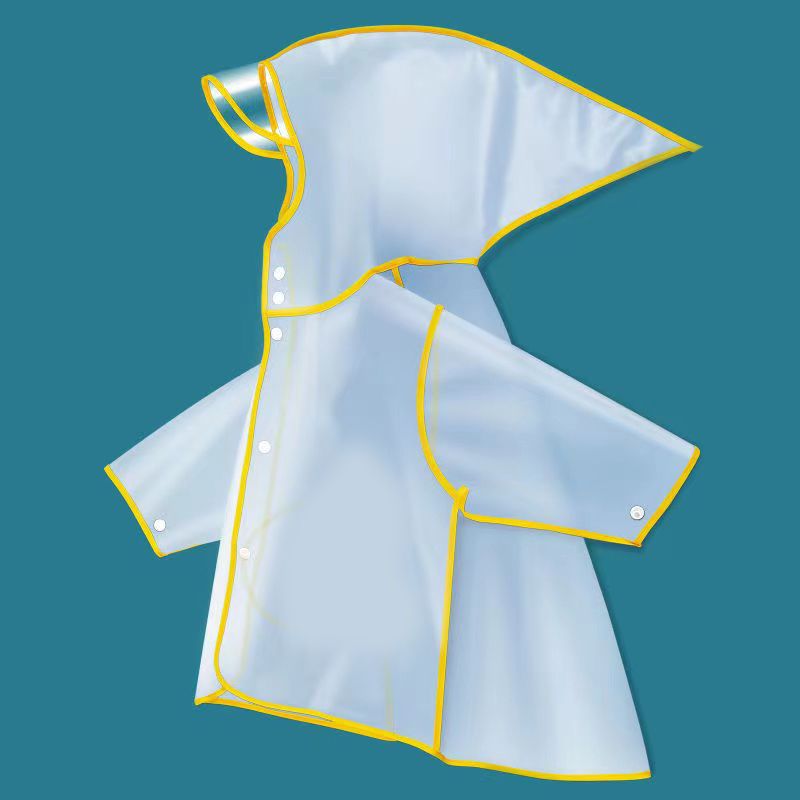 Capa de lluvia para niños niños niñas dibujos animados transparentes jardín de infantes chaqueta de lluvia para bebés de la escuela impermeable