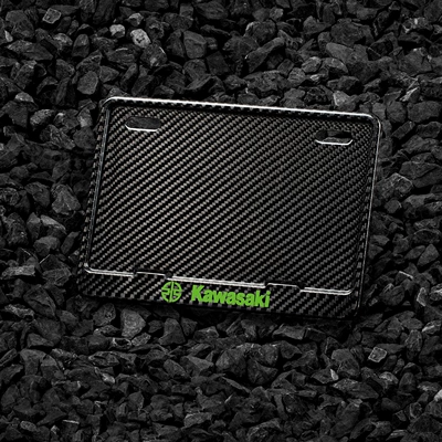 Suitable for real carbon! Motorcycle Nömrə qabı - motorcycle-molded-dry-carbon-twill-green-industrial-logo