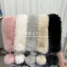 女士保暖毛领加厚仿狐狸毛围巾高级感气质围脖韩版百搭多色