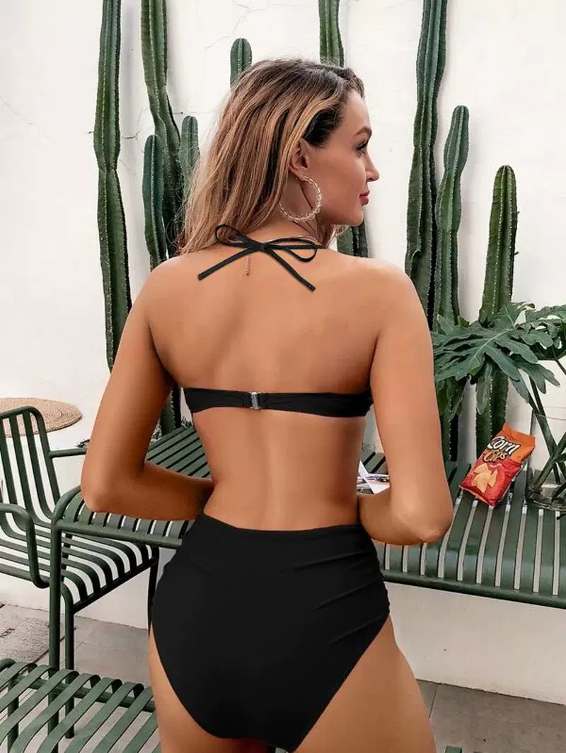 (Кросс-границ торговля), sexy разделенный купальник, 2023 год, Amazon, Aliexpress, европейский стиль, высокая талия