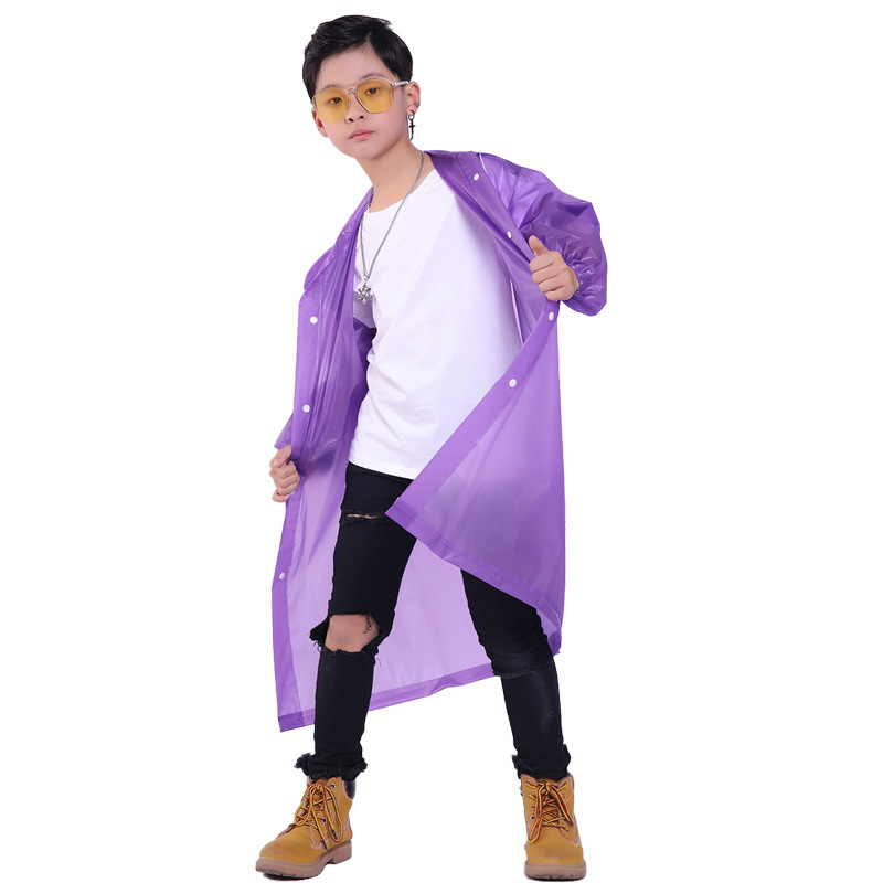 Impermeable eva no desechable engrosado, portátil para adultos, hombres y mujeres, al aire libre, impermeable, cuerpo largo, grueso