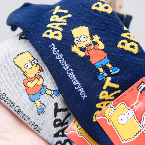 0 Korean socks kikiya Dongdaemun popular copyright anime autumn new women's mid-calf cotton socks college style