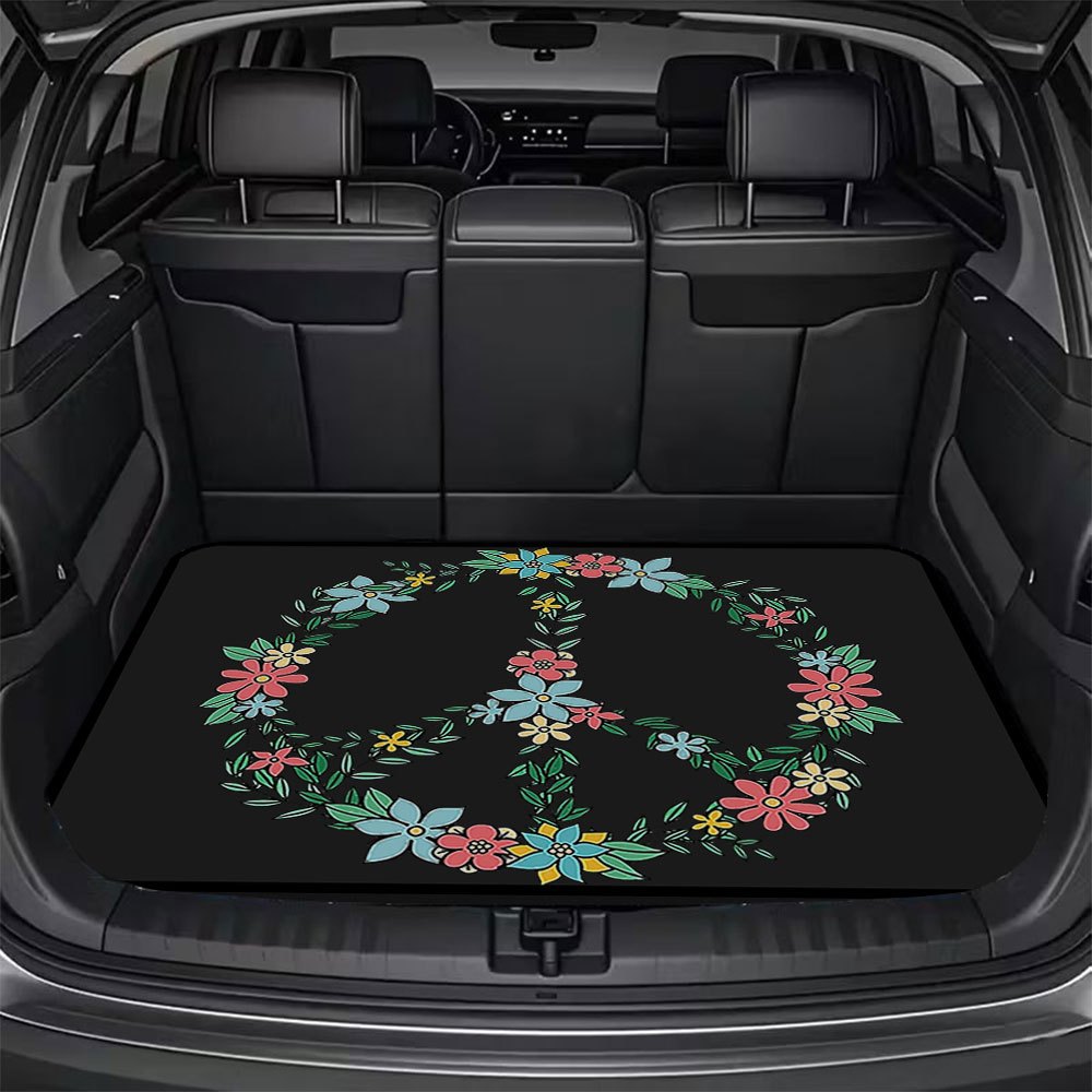 Temu's Best-Selling Trendy Sports-Style Trunk Mat, Stain-Resistant and Wear-Resistant, Suitable for All Seasons, New Car Interior Mat, New Foot Mat