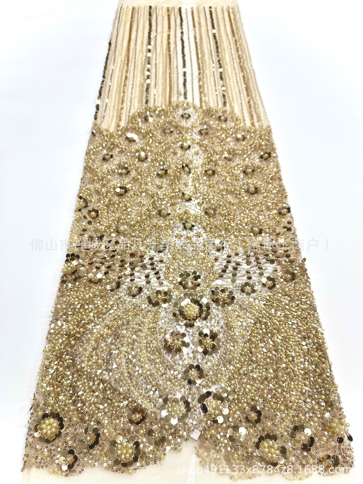 Fabricantes de bolsas transfronterizas tela de sequilla vestido de boda anfitrión de cena rendimiento bar mitzvah vestido de tela