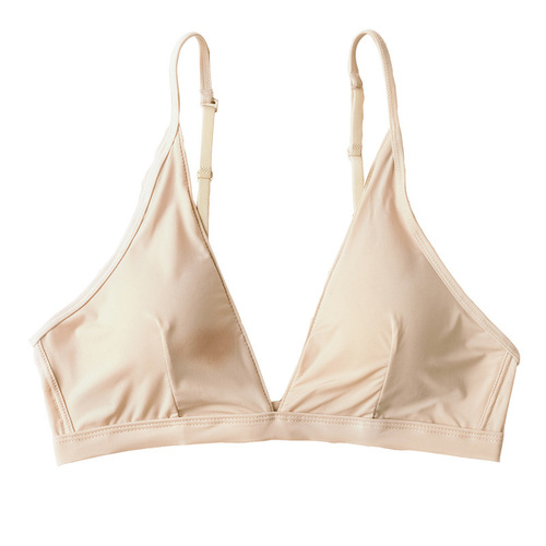 No wire triangle cup underwear nightclub sexy no leakage sexy beautiful back plus size underwear French comfortable underwear