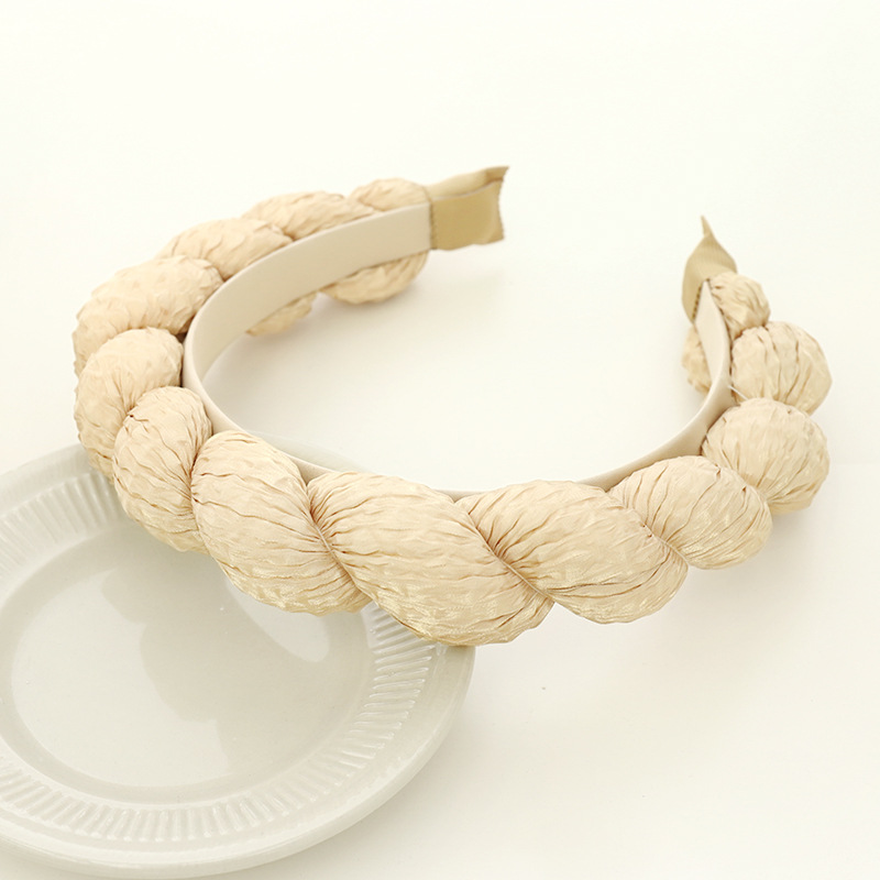 New European And American Style Braid Women's Outing Hair Band Hair Tie Simple Temperament Korean Style Hair Band R220 display picture 9