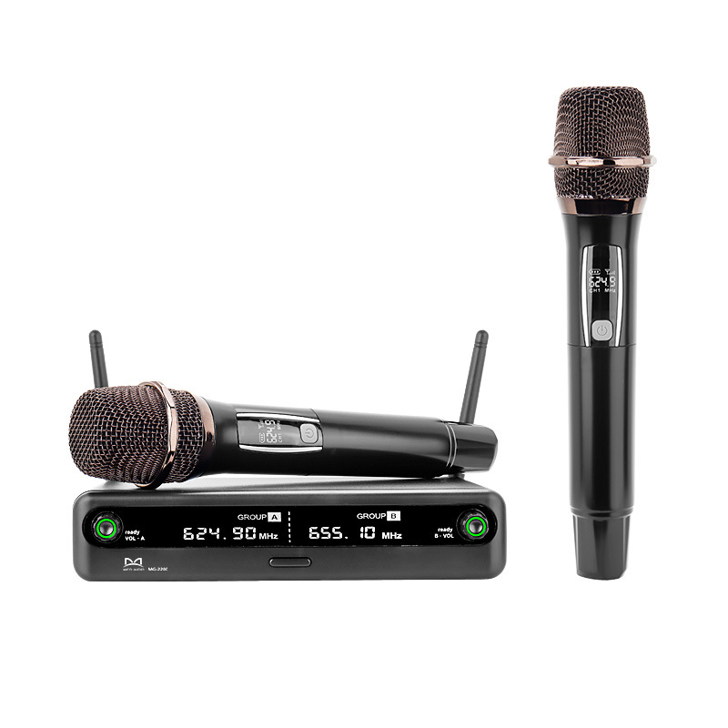 Cross-Border Export Private Model Wireless Microphone Type-C Rechargeable Handheld Microphone Dual-Channel Home Karaoke Microphone