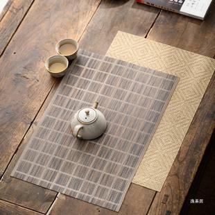 Tea Mat New Chinese Zen Tea Mat Waterproof Bamboo Mat Kung Fu Tea Set Accessories Tea Table Tea Tray Tea Table Filter Pad
