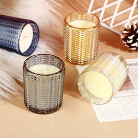 高级香薰玻璃杯蜡烛 摆件卧室小众高级ins生日礼物伴手礼女生香氛