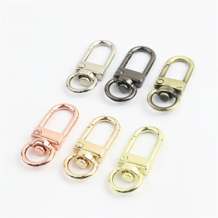Luggage hardware accessories hook wholesale light gold keychain small door buckle big lobster dog buckle bag chain connection buckle