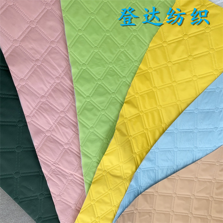 现货供应超声波压棉夏季电动车挡风被面料印花挡风衣面料