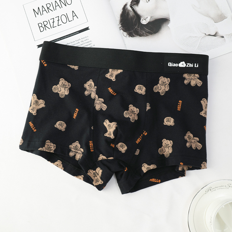 Ropa interior de los hombres puro algodón antibacteriano transpirable entrepierna verano Delgado hombres Boxer shorts adolescentes niños calzoncillos