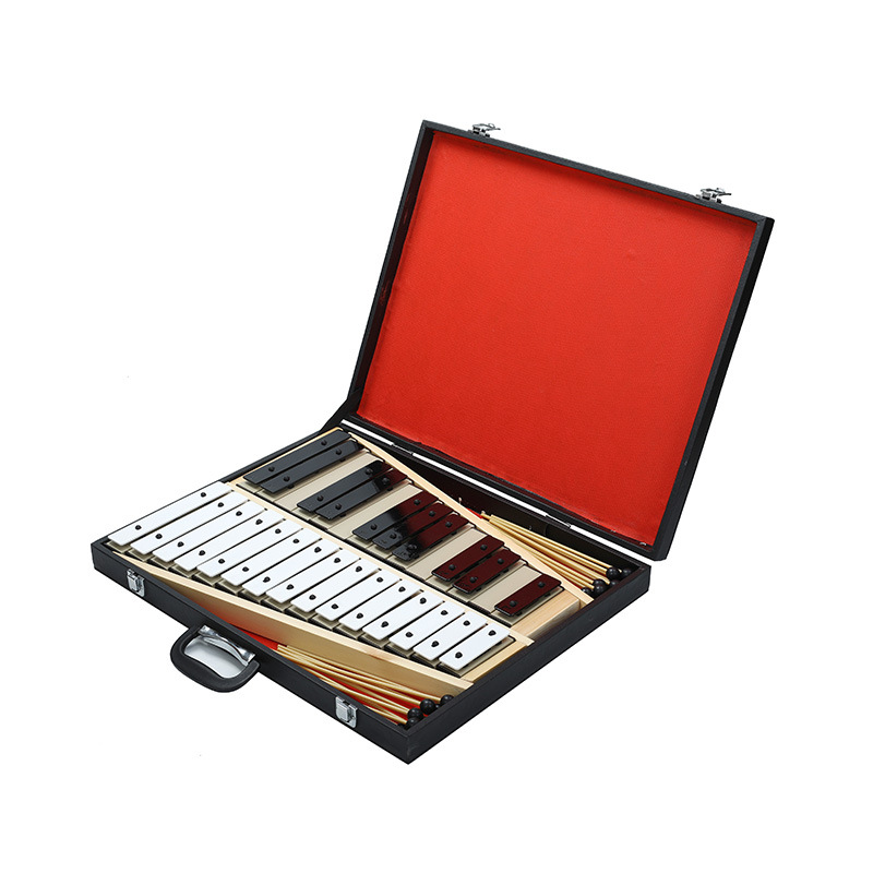 25-tono instrumento de percusión para niños piano de aluminio entrenamiento sensorial nuevo material didáctico de música piano de percusión al por mayor