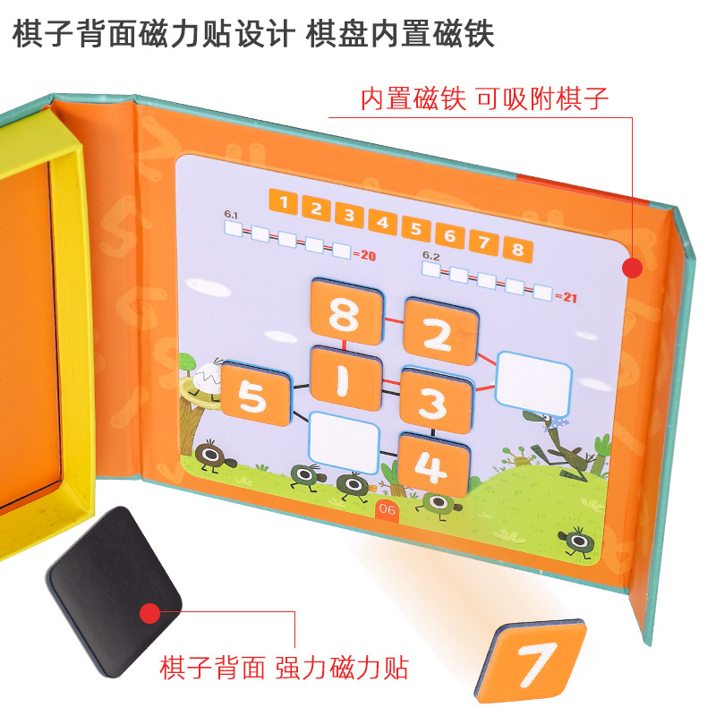 Mando digital Juguetes educativos Juego de números Entrenamiento de pensamiento de lógica matemática Montessori Ama y resta de artefactos aritméticos