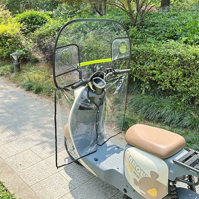 Motorcycle front windshield — widened electric motorcycle windshield