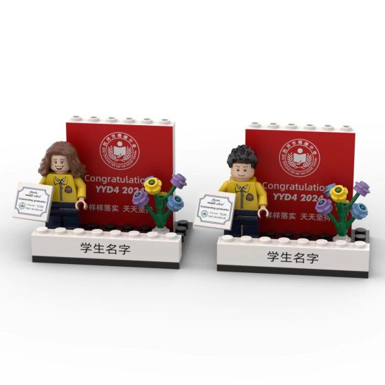 Graduation Gift Creative Gift Doll Like Building Blocks Custom Photo University Middle School Primary School Kindergarten Wholesale