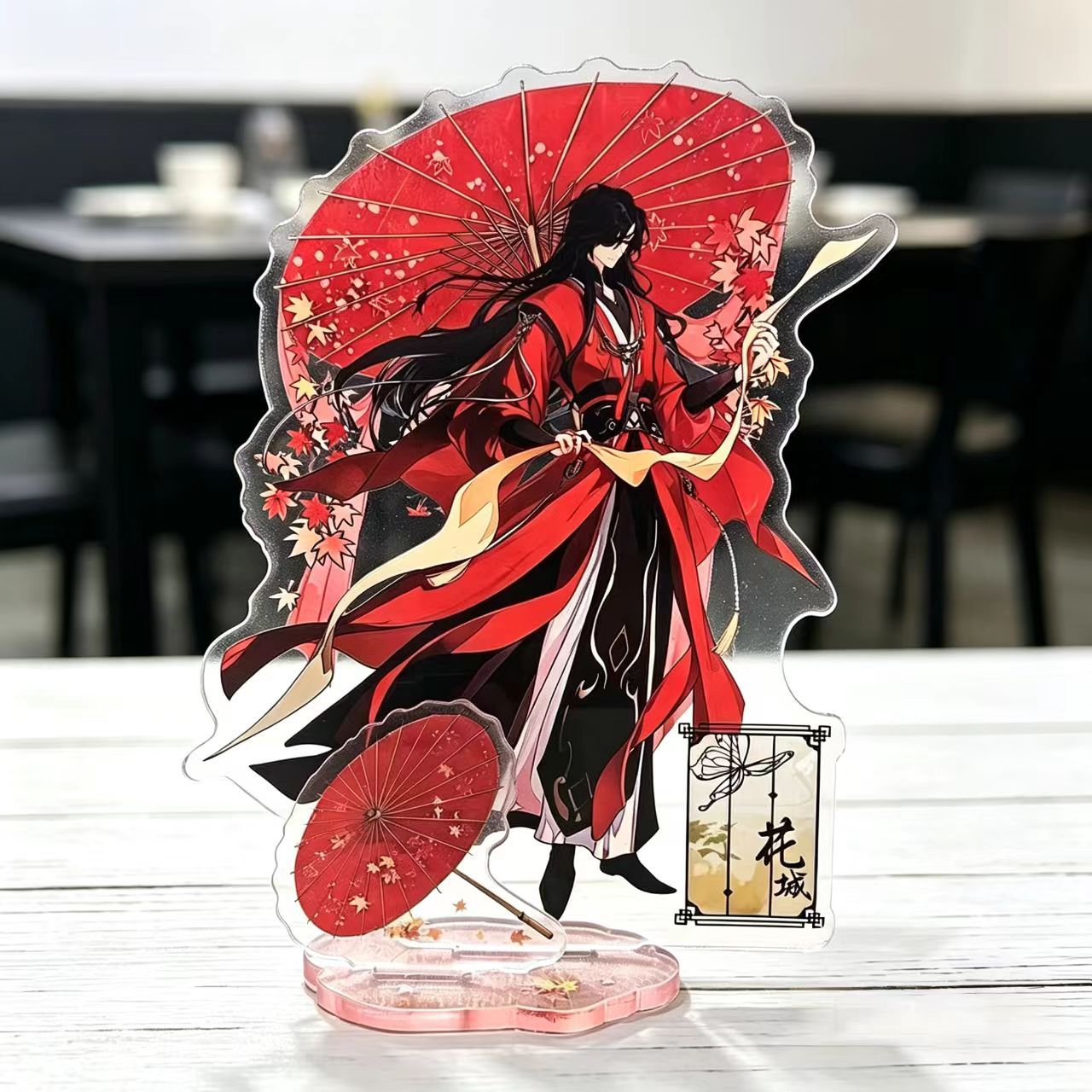 Officially Licensed Tian Guan Ci Fu Acrylic Standee with Xie Lian and Hua Cheng, Creative Umbrella Standee, Peripheral Gift