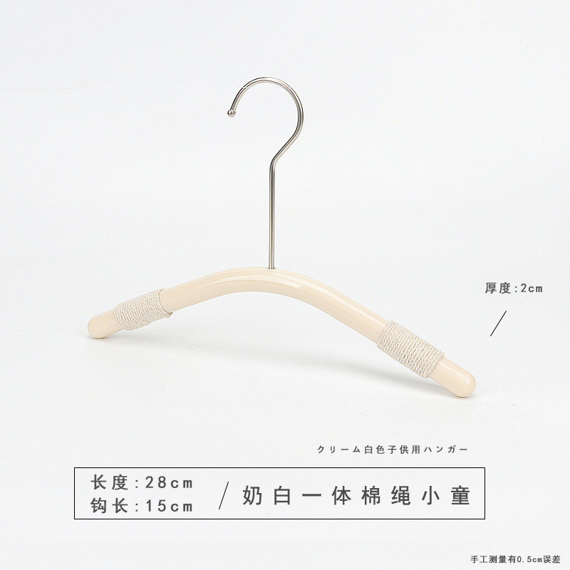 Tienda de ropa para niños Percha para niños de acrílico Tienda de ropa blanca lechosa Ropa para niños de mediana edad Clips para pantalones al por mayor image 10