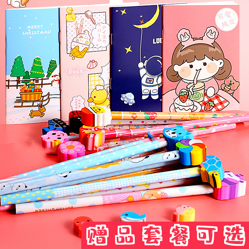 Cartoon small notebook small portable portable mini cute notebook notepad for primary school students a6 small notebook for children