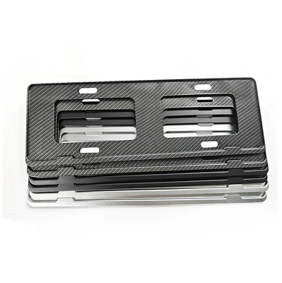 Magnesium Aluminum Alloy Thickeneded Borderless License, License plate holder/license plate holder