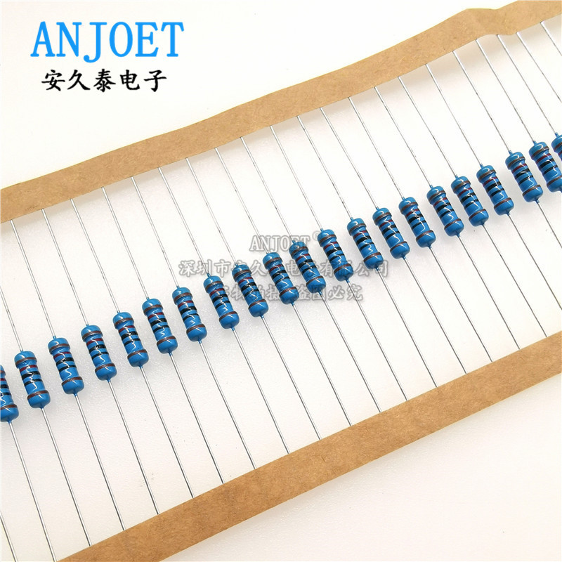 1/2W金属膜电阻 10K/20K/47K/51K/62K/75K~91K 精度1% 五色环电阻