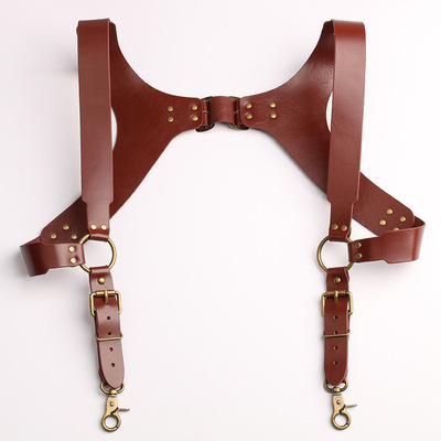 goods in stock The first layer cowhide man Strap clip Holsters Side edge clip clip 3.5 centimeter Wide straps Pima Foreign trade