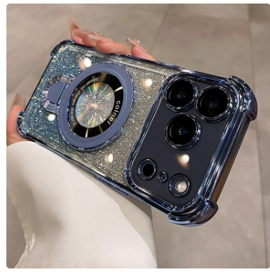 Bolsa de aire de cuatro esquinas transparente simple para iphone15 Apple 16ProMax funda para teléfono móvil 13 soporte de patrón de CD para hombres y mujeres