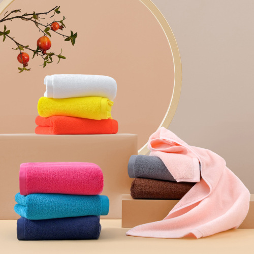 Xinjiang Cotton Towel Full Cotton Class A Towel 7A Antibacterial Fine Carded Cotton Face Towels for Men and Women Available in Multiple Colors, Customizable Logo