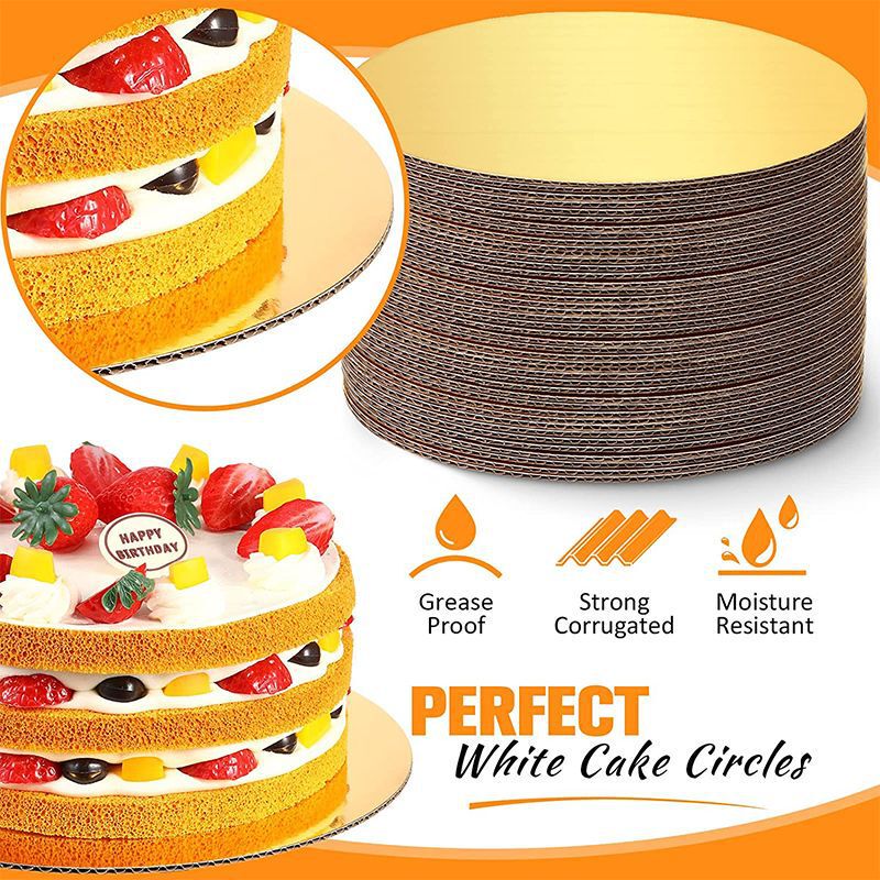 Corrugated Cake Mat Cake Base Cake Tray Round Cake Mat Corrugated Cake Mat Thickened Cake Tray