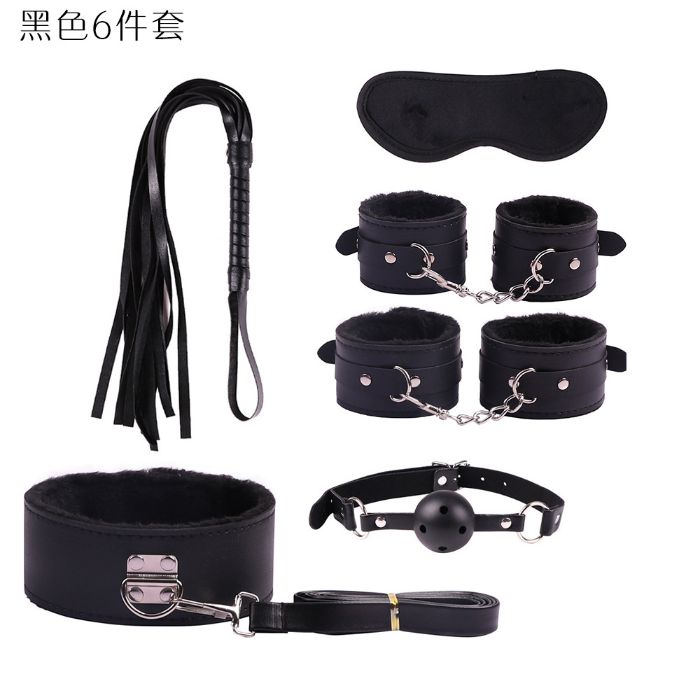 SM comercio exterior de 10 piezas de cuero sexy traje de peluche vinculante de 10 piezas juguetes alternativos productos sexuales