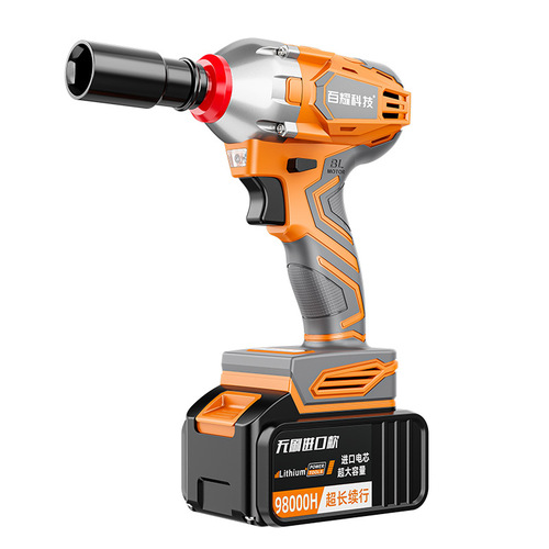 Brushless Wrench Lithium-Ion Impact Wrench Stand Carpenter Automotive Socket Charger Electric Air Hammer High Torque